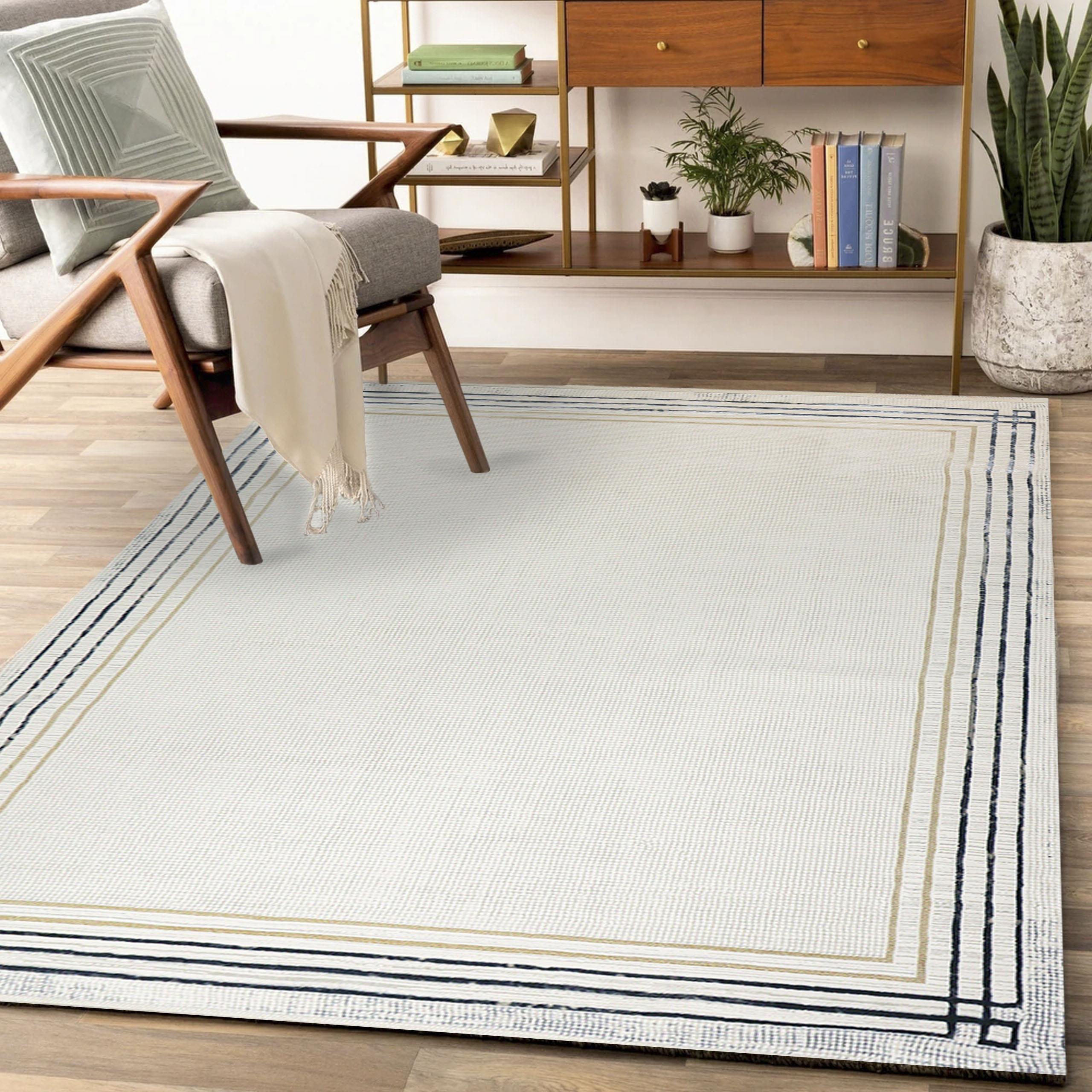 AGAH KF433 Grey-Blue Striped Border