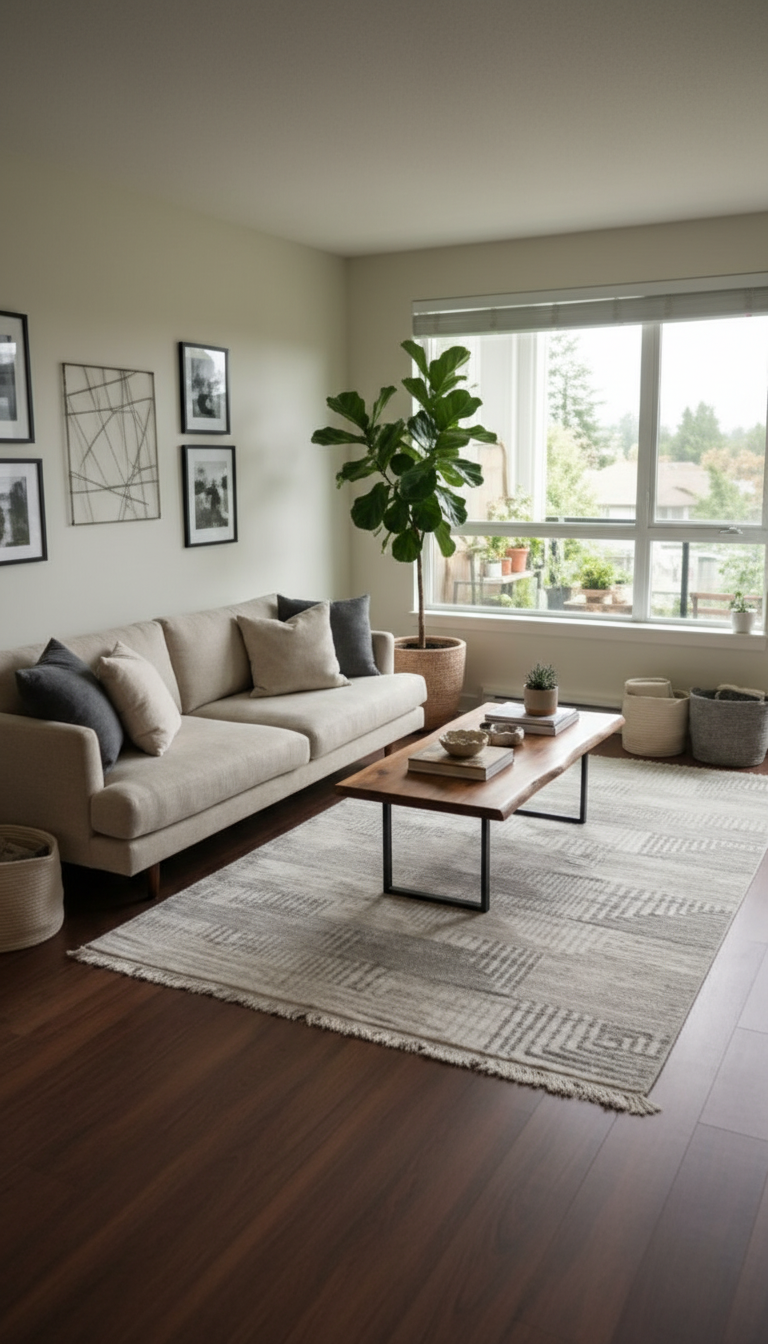 BAHAR Series Grey Soft Transition Modern Pattern Rug | BT371