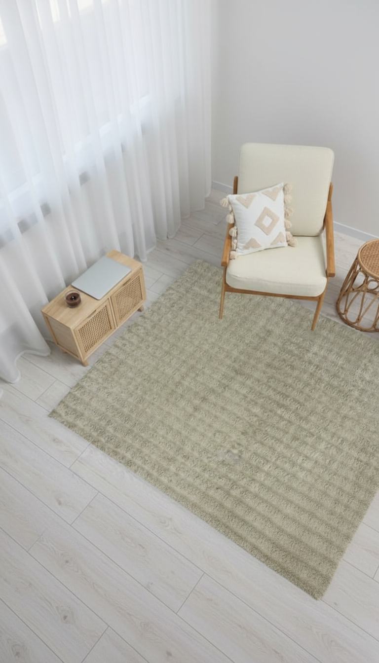 Dream Soft Beige Non-Slip Machine Washable Rug