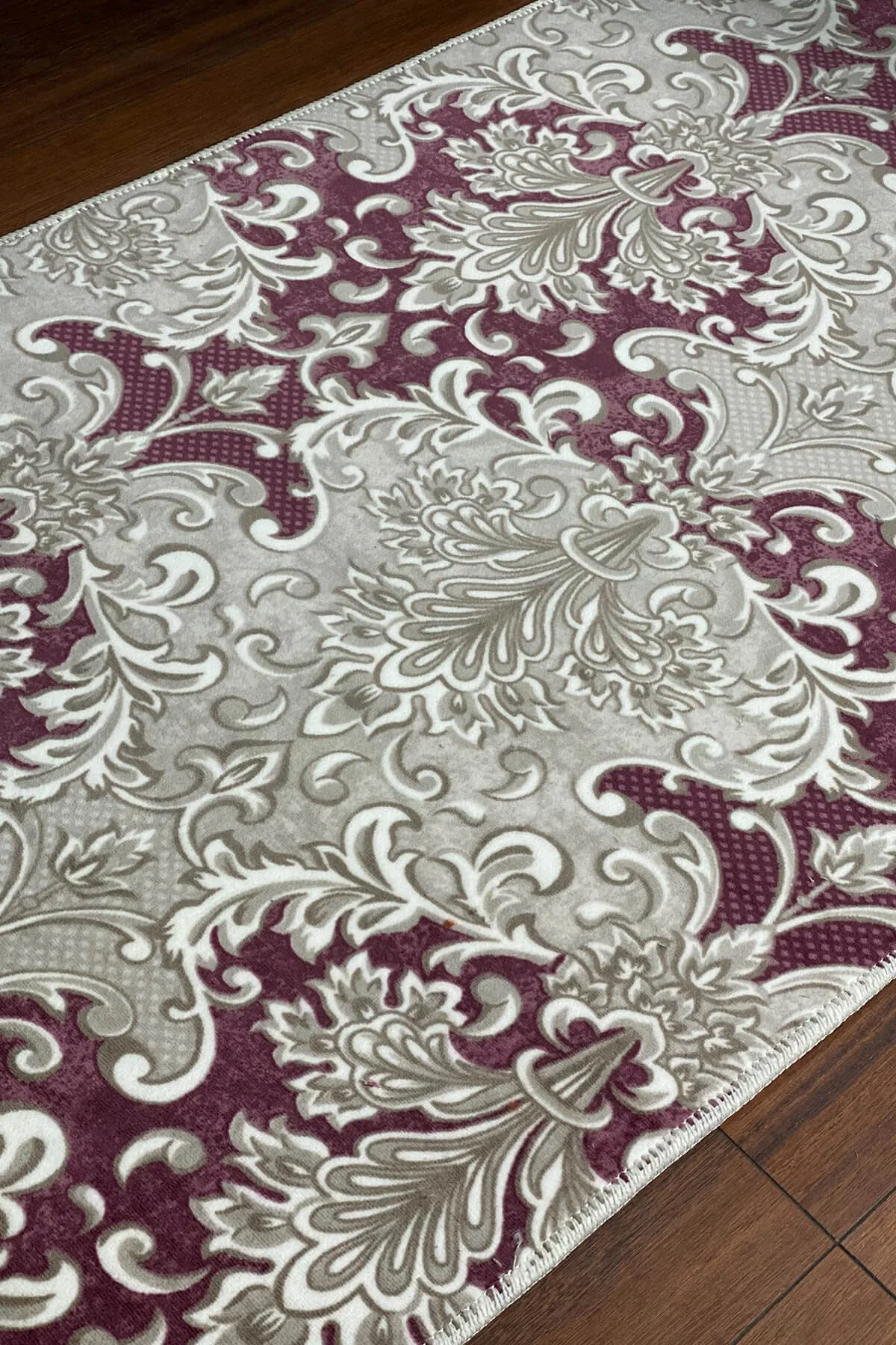 Washable Colorful Non-Slip Rose Rug