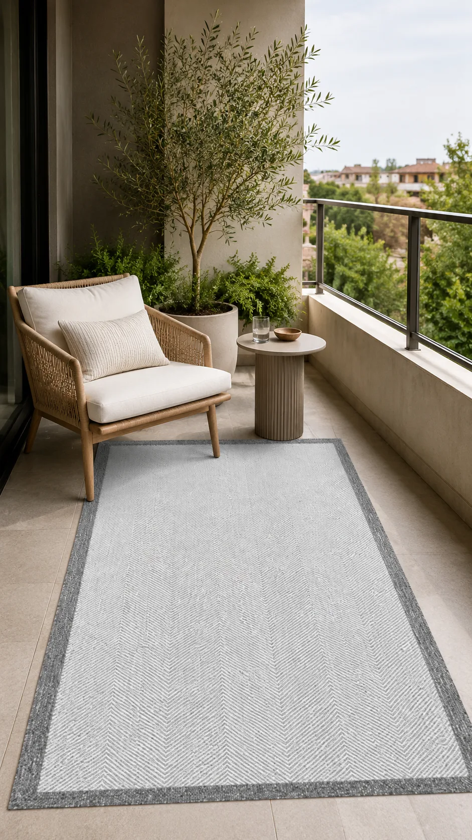 Sisal Nil Krem Kaymaz Washable Ready-to-Use Flooring Rug White-A Gray SS516