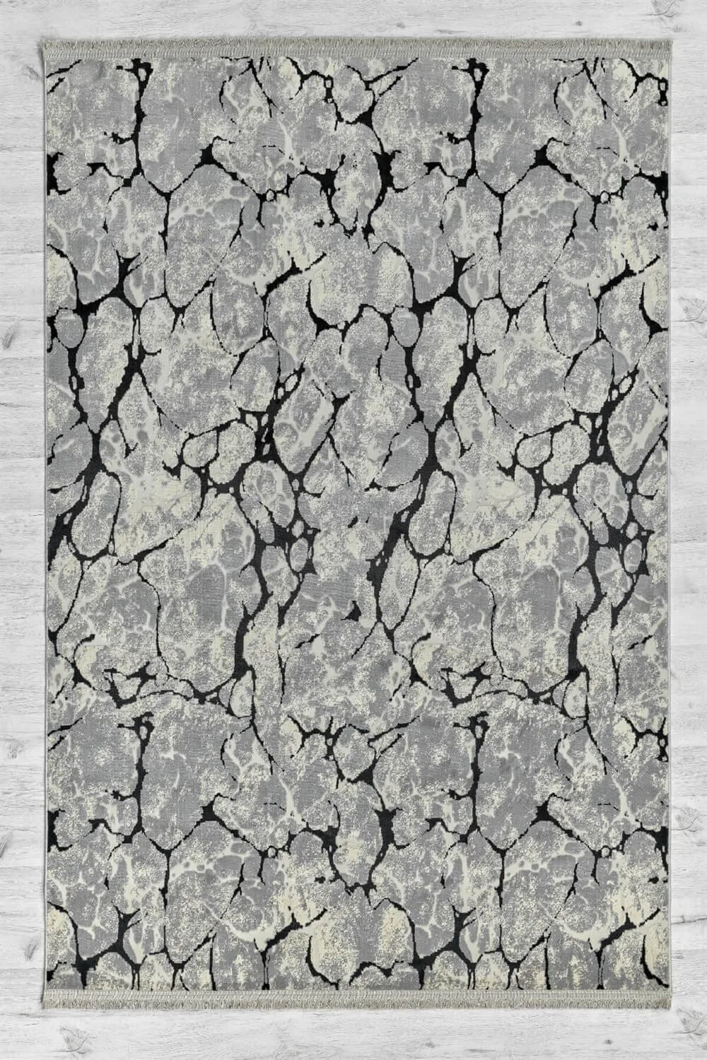 Black Bamboo Soft Woven Rug for Kids, Living Room, Kitchen, and Bedroom