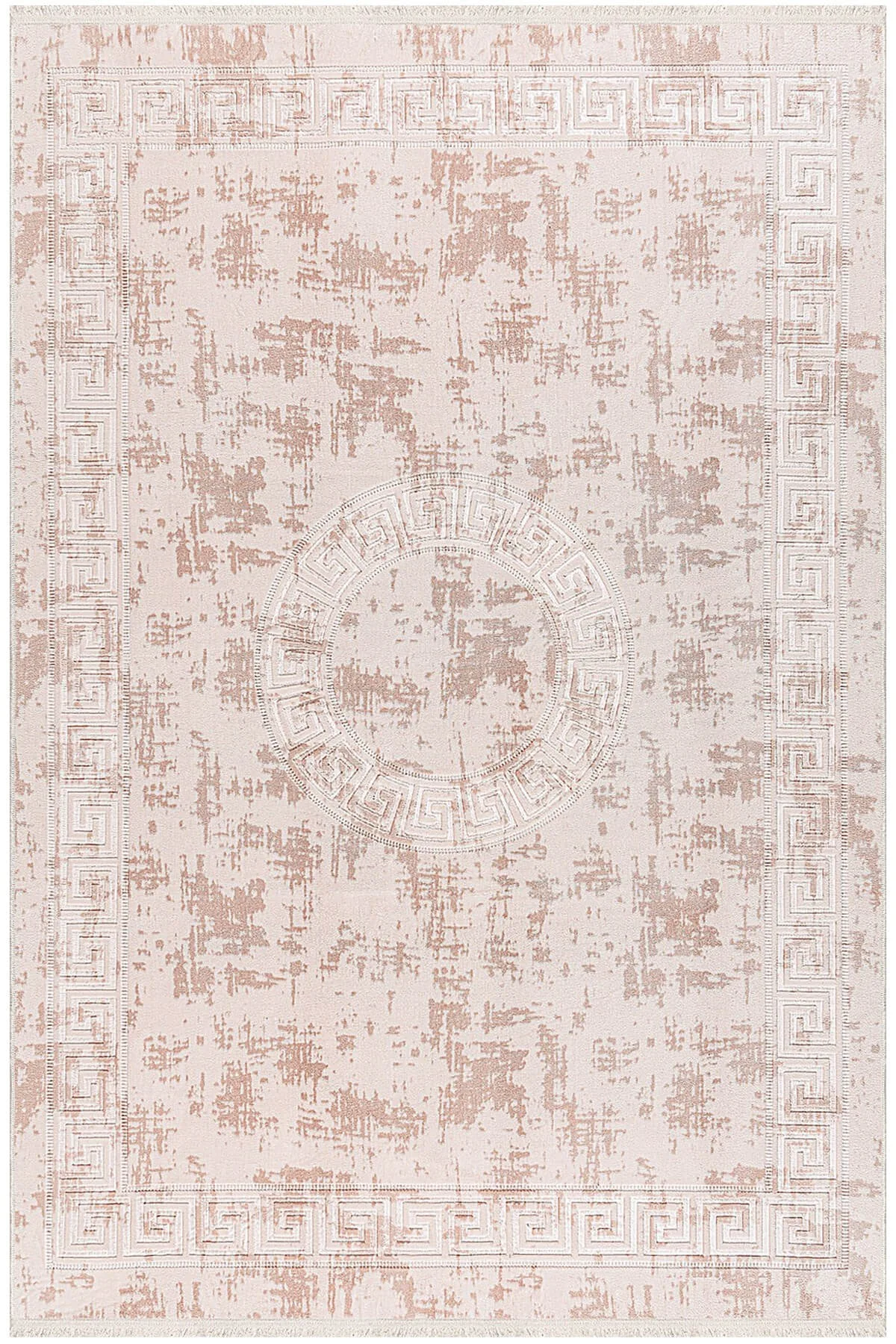 Colorful Roma Pattern Embossed Woven Rug