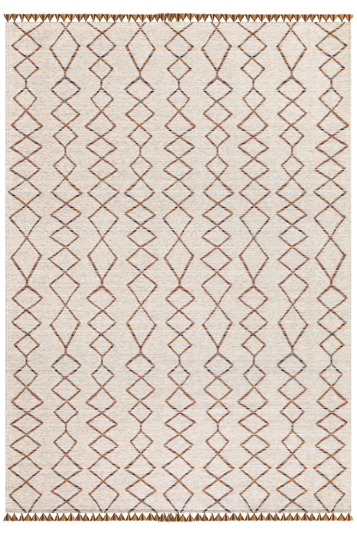 Orange Non-Slip Stain-Proof Kilim Rug