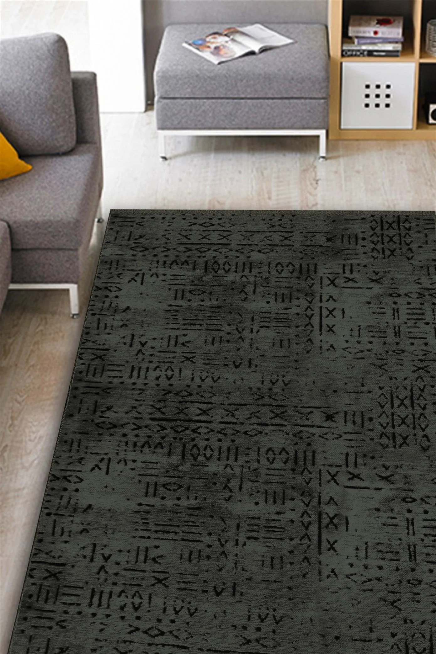 Vadi Şönil Antasite Color Modern Machine Woven Carpet-8016