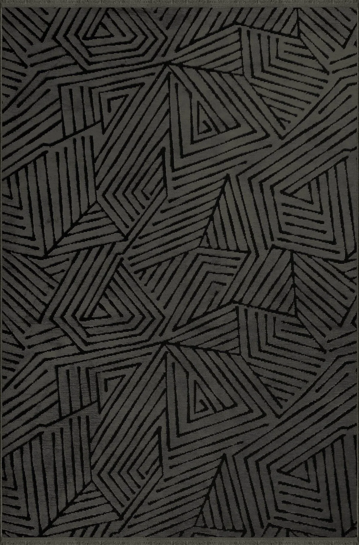 Vadi Şönil Anthracite Modern Machine Woven Carpet-8036
