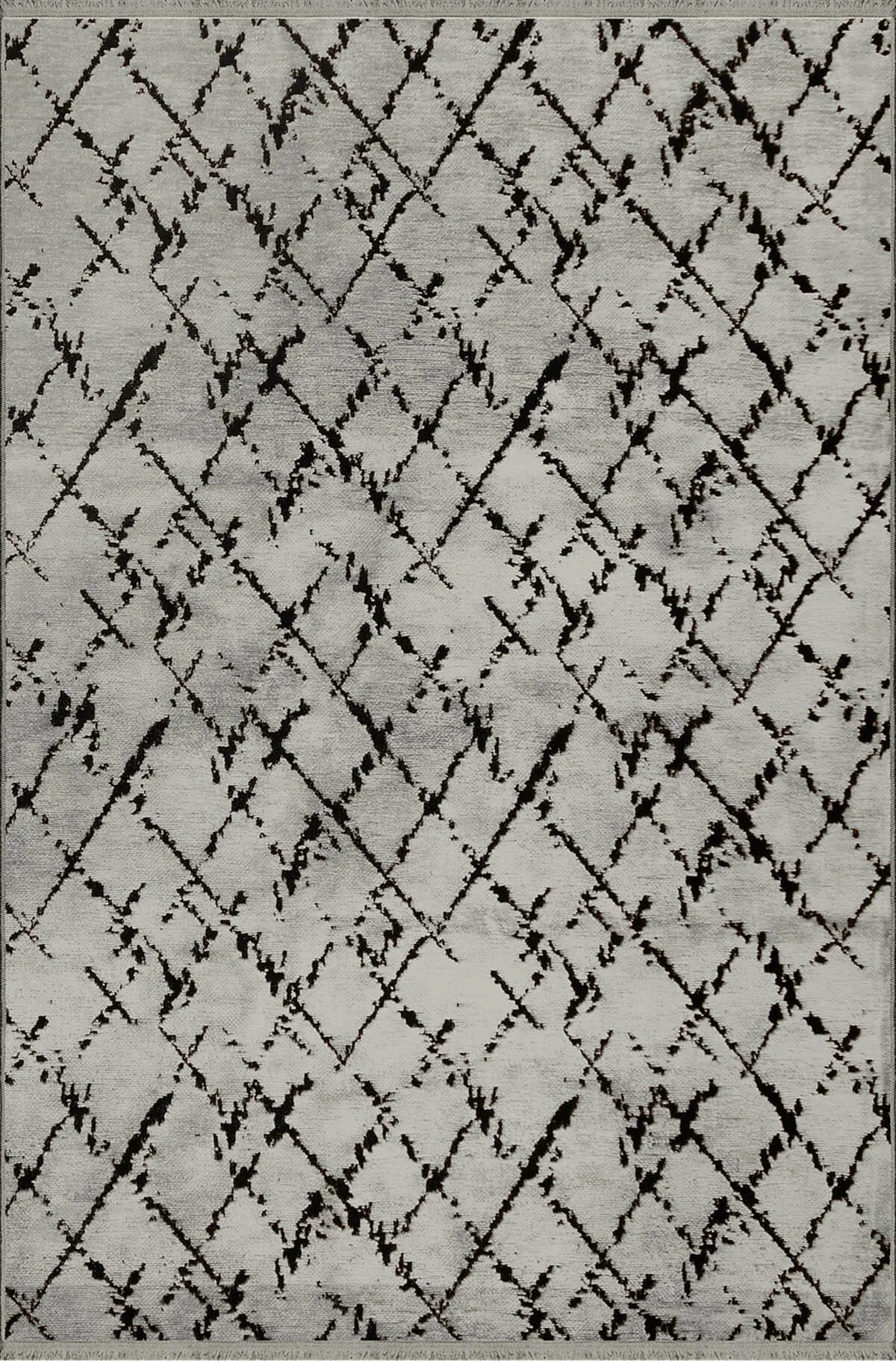 Vadi Şönil Modern Grey Machine Woven Carpet - 8005
