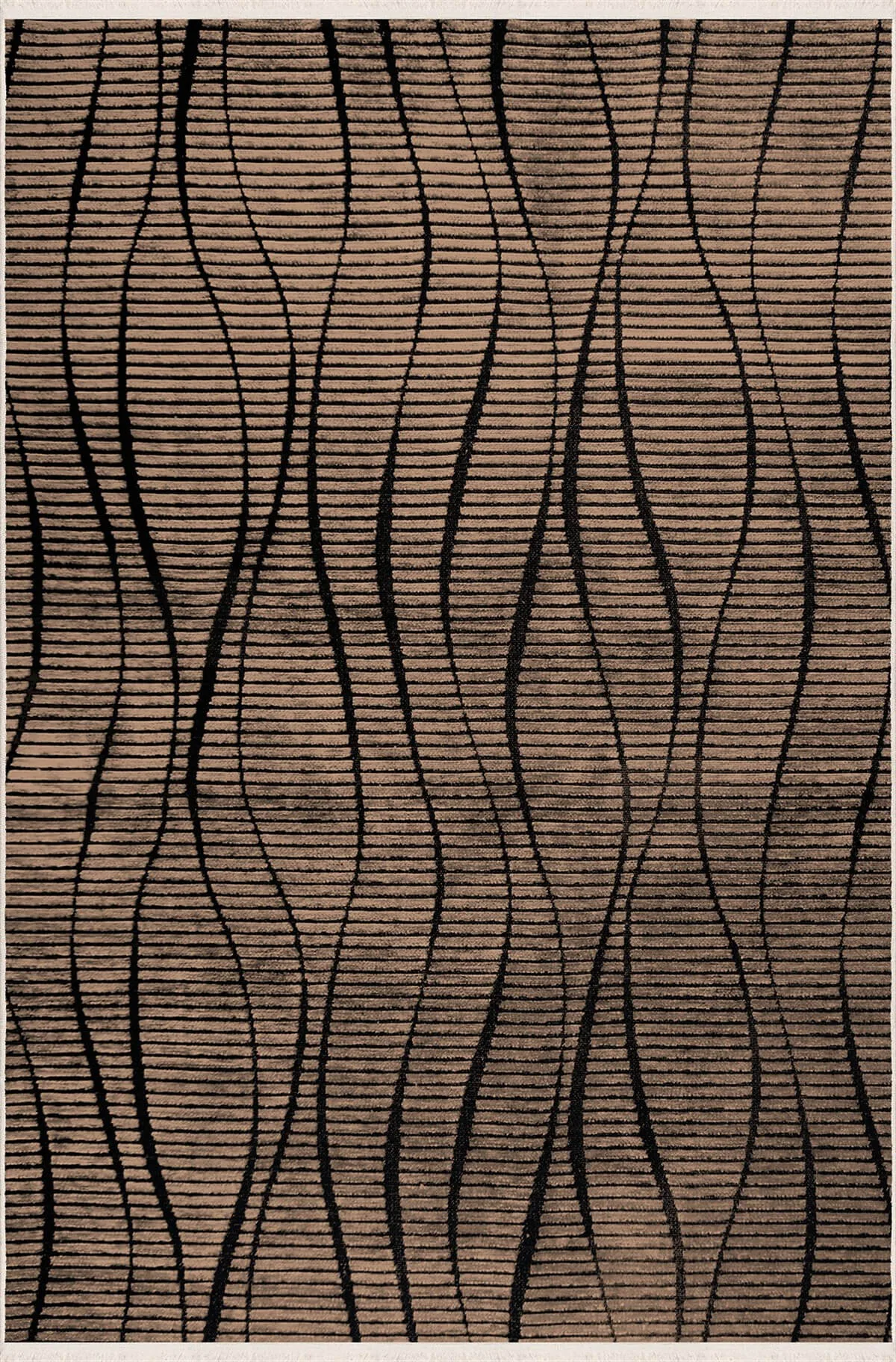 Vadi Şönil Coffee Colorful Modern Machine Woven Carpet -8041