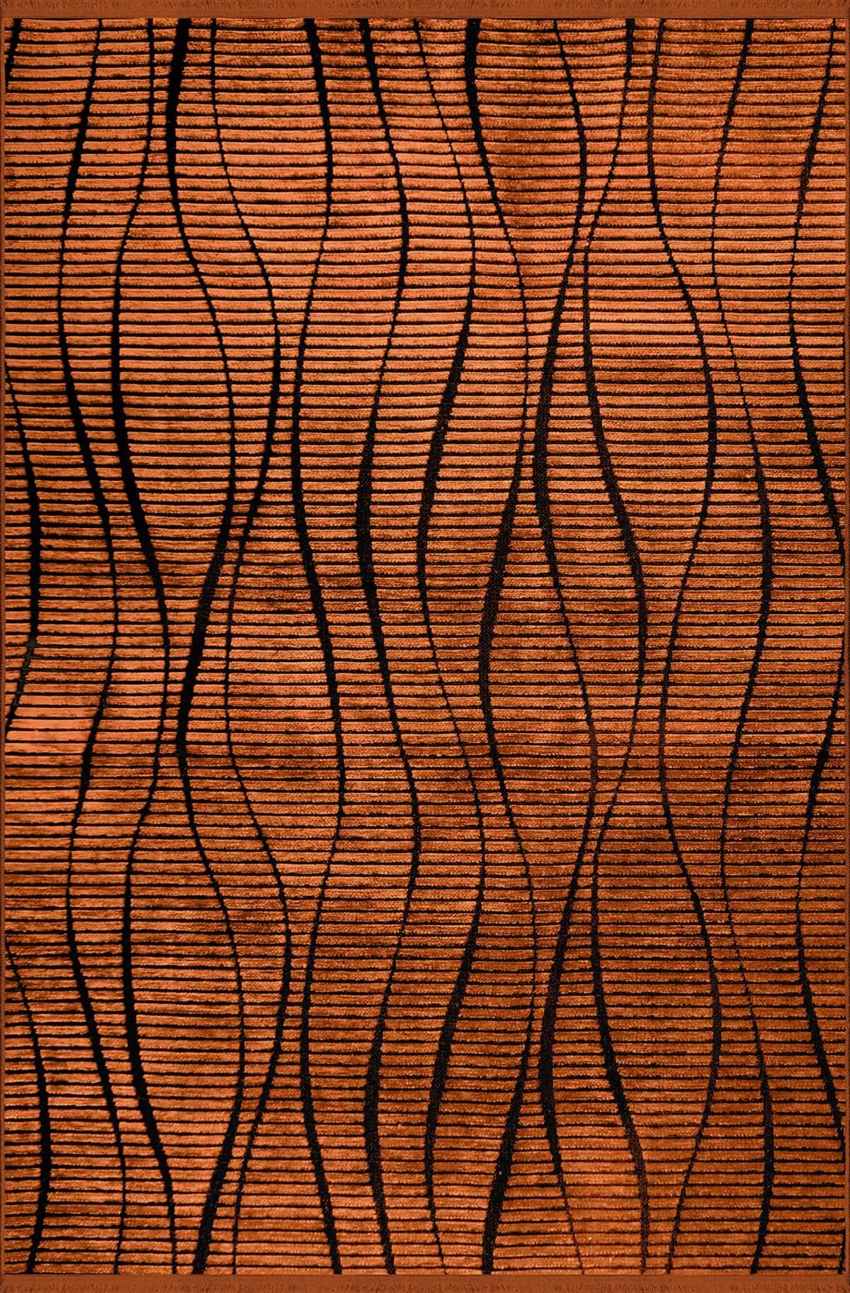 Vadi Şönil Modern Machine Woven Carpet, Walnut Color - 8040