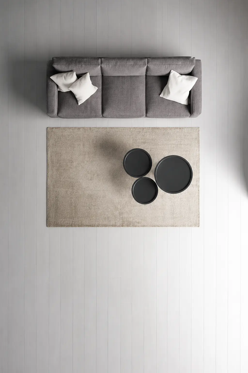 Viskon Naz Series Beige Distressed Striped Cotton Woven Base Rug | 3061