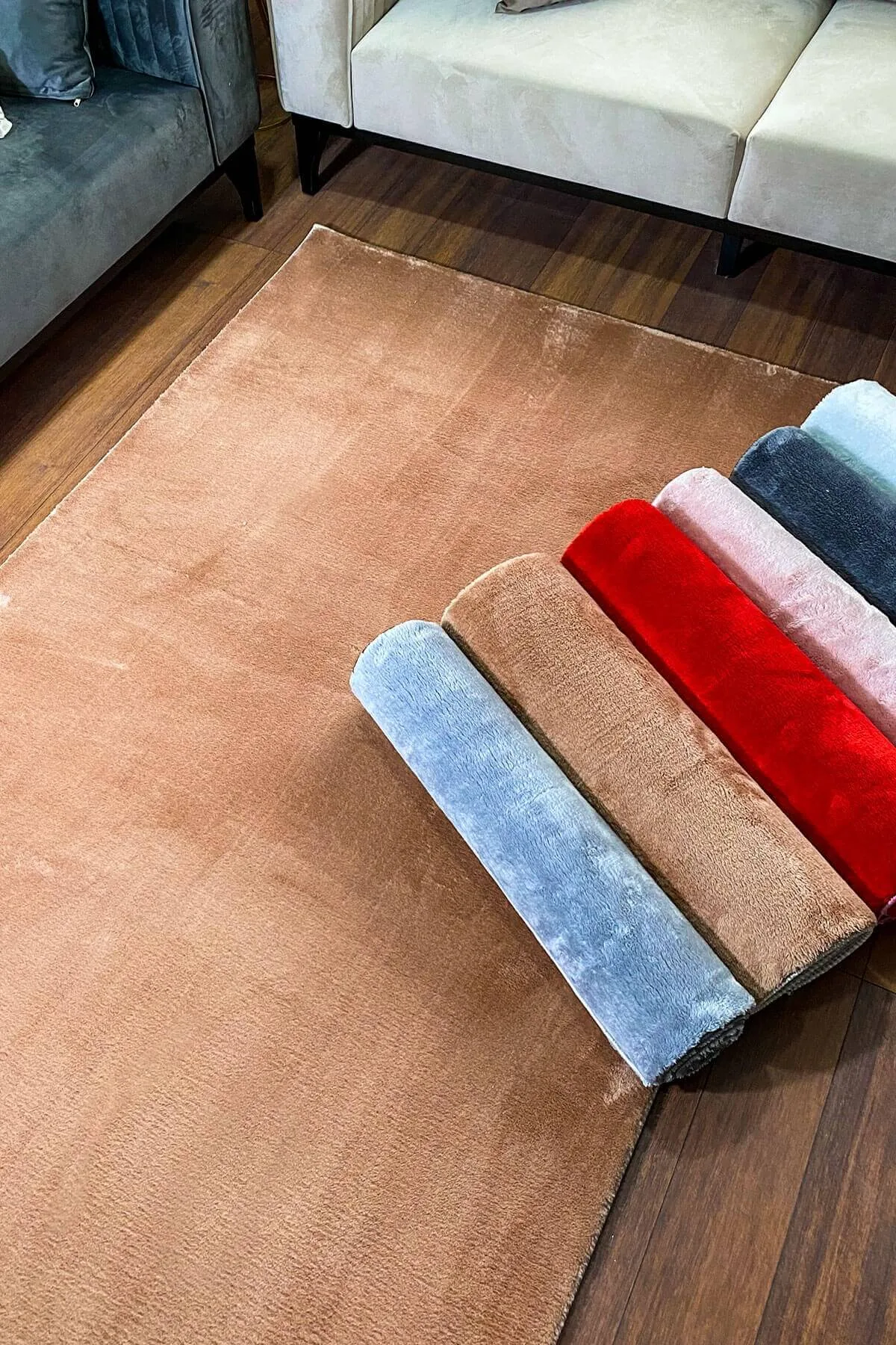 Vizon Colorful Soft Non-Slip Plush Rug